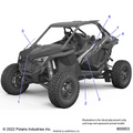 BODY: DECALS GRAPHICS - 2023 POLARIS RZR TURBO R PREMIUM RIDE COMMAND