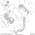 DRIVE TRAIN: CLUTCH COVER AND DUCTING - 2024 POLARIS RZR 900 TRAIL S