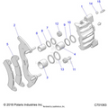 BRAKES: FRONT CALIPER - 2021 POLARIS RZR TURBO S