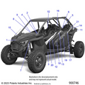 BODY: DECALS STANDARD - 2023 POLARIS RZR TURBO R 4 PREMIUM RIDE COMMAND