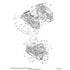 Exploded diagram of a motorcycle engine crankcase showing left/right halves, numbered bolts, covers, Polaris Pin Dowel M10X14 placement, and labeled internals for assembly. Find parts at Witchdoctors.com.
