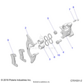 BRAKES: FRONT CALIPER - 2022 POLARIS RZR TRAIL S 1000 ULTIMATE