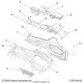 BODY: CENTER CONSOLE - 2024 POLARIS RZR PRO R PREMIUM