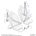 BODY: SEAT BELT MOUNTING STANDARD - 2020 POLARIS RZR PRO XP