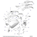 Fuel Tank Ghstwhitemet/Gfx | [Ghost White Metallic W/ Gfx] by Polaris