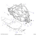 CHASSIS: MAIN FRAME AND SKID PLATES - 2025 POLARIS RZR PRO R RACE