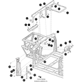 Steering Column Mount Black-Weld by Arctic Cat