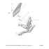 Exploded technical diagram of a motorcycle footpeg assembly shows labeled parts—including a metal plate, bracket, and the Polaris Screw Bthd Trx M6X1X10—with specified assembly positions for Polaris OEM Parts.