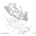 CHASSIS: MAIN FRAME AND SKID PLATES - 2025 POLARIS RZR PRO R 4 RACE REPLICA LE EVAP