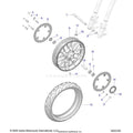 Front Wheel Cast 19X3.5  Blackm | (Incl. 7 8 11 12) [Black W/ Machining] by Polaris