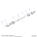 DRIVE TRAIN: HALF SHAFT REAR - 2022 POLARIS RZR TRAIL 570