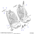 BODY: SEAT BELT MOUNTING FRONT STANDARD - 2021 POLARIS RZR PRO XP 4 SPORT