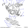 CHASSIS: MAIN FRAME AND SKID PLATES - 2022 POLARIS RZR XP 1000 TRAILS & ROCKS
