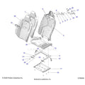 BODY: SEAT ASM & MOUNTING REAR - 2026 POLARIS RZR PRO S 4 ULTIMATE EVAP LE