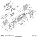 BODY: DASH LOWER - 2021 POLARIS RZR PRO XP 4 SPORT ROCKFORD LE