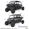 BODY: DECALS - 2024 POLARIS RZR XP 4 1000 ULTIMATE