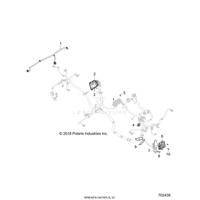 An Image of a Genuine Polaris Parts Schematic Diagram showing the schematic - ELECTRICAL: ECM REGULATOR - 2019 POLARIS RZR 900/900 EPS