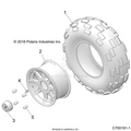 WHEELS: FRONT - 2019 POLARIS RZR 570