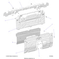 BODY: REAR CLOSEOFF CENTER PANELS - 2023 POLARIS RZR PRO R ULTIMATE