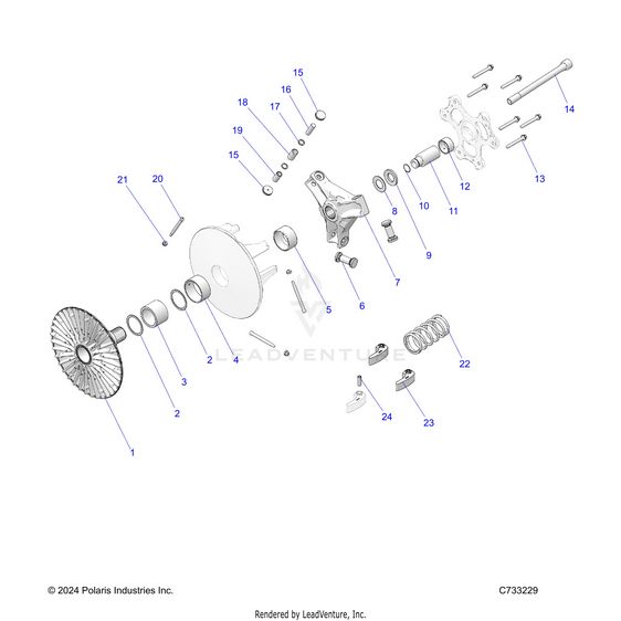 Polaris UTV/ATV OEM CVT Clutches & Clutch Kits - Witchdoctors