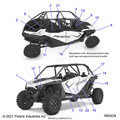 BODY: DECALS STANDARD - 2022 POLARIS RZR TURBO R 4 ULTIMATE