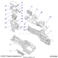 BODY: CENTER CONSOLE - 2022 POLARIS RZR PRO XP SPORT