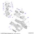 BODY: CENTER CONSOLE - 2022 POLARIS RZR PRO XP PREMIUM