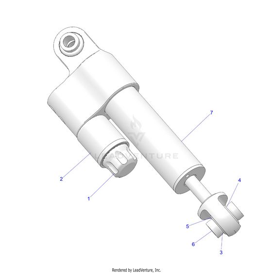 An Image of a Genuine Polaris Parts Schematic Diagram showing the schematic - SUSPENSION: FRONT SHOCK STABILIZER BAR - 2026 POLARIS RZR PRO R LE