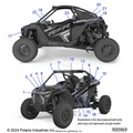BODY: DECALS - 2025 POLARIS RZR PRO R RACE REPLICA LE EVAP