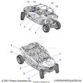 BODY: DECALS - 2021 POLARIS RZR PRO XP 4 ULTIMATE ROCKFORD LE