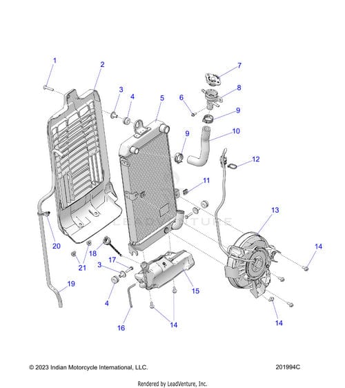 Exploded diagram of the Cap Coolant Btl With Dipstick by Polaris, showing labeled parts such as the cap, dipstick, and mountings—referenced for Polaris OEM Parts at Witchdoctors.com.