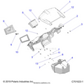 BODY: DASH AND GLOVEBOX - 2020 POLARIS RZR S 4 1000