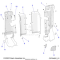 BODY: REAR CLOSEOFF SIDE PANELS - 2023 POLARIS RZR PRO R ULTIMATE TROY LEE DESIGNS