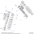SUSPENSION: REAR SHOCK MOUNTING - 2020 POLARIS RZR S 4 1000