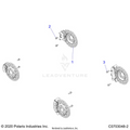 BRAKES: CALIPER MOUNTING AND ROTORS - 2024 POLARIS RZR PRO R PREMIUM
