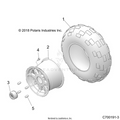 WHEELS: REAR - 2019 POLARIS RZR 570