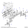 ENGINE: MOUNTING & LONG BLOCK - 2020 POLARIS RZR 570