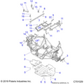 CHASSIS: MAIN FRAME AND SKID PLATE - 2020 POLARIS RZR TRAIL 900