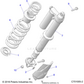 SUSPENSION: REAR SHOCK MOUNTING - 2020 POLARIS RZR XP TURBO