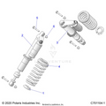 SUSPENSION: FRONT SHOCK MOUNTING - 2021 POLARIS RZR S 4 1000