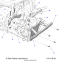 CHASSIS: FRONT GEARCASE AND BUMPER MOUNTING (2) - 2023 POLARIS RZR PRO R ULTIMATE