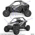 BODY: DECALS GRAPHICS (2) - 2024 POLARIS RZR TURBO R ULTIMATE