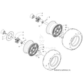 Aluminum Wheel - Matte Black (12X6.0) by Arctic Cat