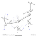 SUSPENSION: FRONT STABILIZER BAR - 2020 POLARIS RZR TRAIL S 900