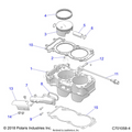 ENGINE: CYLINDER AND PISTON - 2020 POLARIS RZR TURBO S VELOCITY