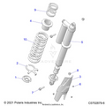 SUSPENSION: REAR SHOCK MOUNTING STANDARD/PREMIUM - 2022 POLARIS RZR PRO XP 4 PREMIUM