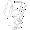 Brace Seat Bottom Black by Arctic Cat