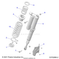 SUSPENSION: REAR SHOCK MOUNTING DELUXE - 2021 POLARIS RZR PRO XP 4 ULTIMATE ROCKFORD LE