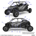 BODY: DECALS - 2023 POLARIS RZR PRO R 4 ULTIMATE TROY LEE DESIGNS