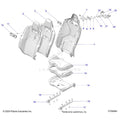 BODY: SEAT ASM. & MOUNTING REAR - 2025 POLARIS RZR PRO S 4 PREMIUM
